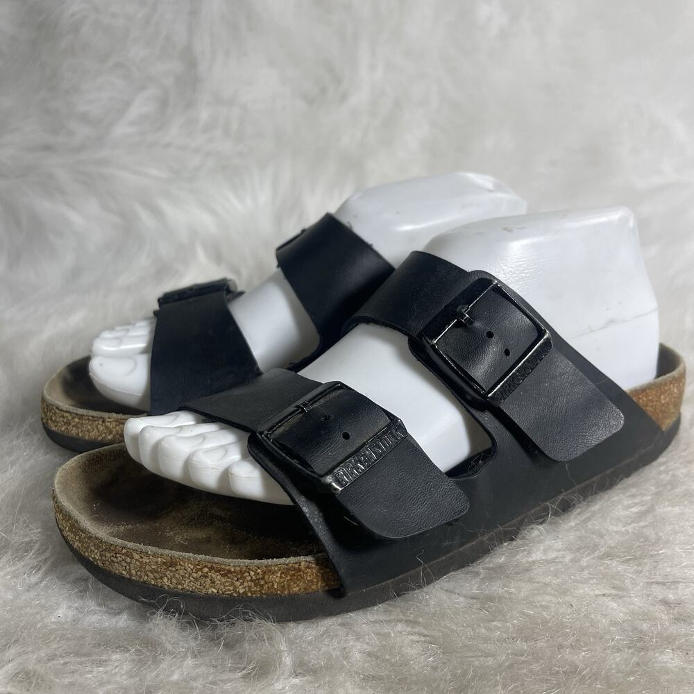 Birkenstock Arizona Black Sandals Womens 8 Mens 6 EU 39 Double Strap